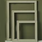 3 in 1 diverse taglie MORANDI colore in legno fotogramma serigrafia serie colore spray vernice foto puntelli fotografia sfondo ornamenti (verde normale)