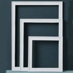 3 in 1 diverse dimensioni MORANDI Colore Colore in Legno Photo Frame Series Colore Spray Vernice Popolari Puntelli fotografia Sfondo Ornamenti (azzurro)