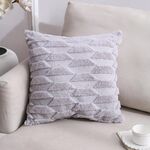 Double-lated Peluche Pillow Home Divano Cuscino Federa, Dimensioni: 45x45cm Pillowcase + Core (Grey Boat)