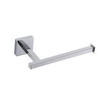 Porta asciugamani di carta quadrato in acciaio inox Bagno Hardware Pendant Rotolo di carta Scaffale (Argento)