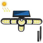 Giardino Solar Wall Light Outdoor Impermeabile Prato Prato Lampada da Prasaggio Lampada Borridoio Piccolo Street Light, Spec: 6-Head 231 Cob