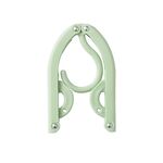 10 PCS Portatile Pieghevole Pieghevole Gancio Asciugatura in plastica multifunzione (verde)