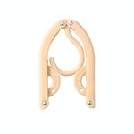 10 PCS Portatile Pieghevole Pieghevole Gancio Asciugatura in plastica multifunzione (beige)