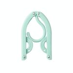 10 PCS Portatile Pieghevole Pieghevole Gancio Asciugatura in plastica multifunzione (blu)