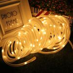 Le luci della corda della decorazione della festa di vacanza le luci della corda della decorazione del giardino led della luce del giardino con telecomando, Spec: 7m 50 LED USB alimentato (luce calda)