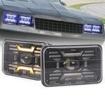 OL-2051S 1 paia 4x6 pollice Off-Road Vehicle Modificato Angelo Devil Eyes Faro rettangolare