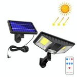 TG-TY081 LED Solar Wall Light Sensation Body Sensation Outdoor Impermeabile Lampada da cortile impermeabile con telecomando, Stile: 160 LED Spot SpotAble