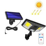 TG-TY081 LED Solar Wall Light Sensation Body Sensation Outdoor Impermeabile Lampada da cortile impermeabile con telecomando, Stile: 160 Cob Splitazione