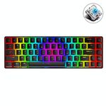 T8 68 Keys KeyS Keyboard di gioco meccanico RGB Tastiera cablata retroilluminata, lunghezza del cavo: 1,6 m (albero verde nero)
