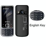 Servo V9500 Telefono cellulare, chiave inglese, 2,4 pollici, Spredrum SC6531CA, 21 tasti, supporto Bluetooth, FM, Suono magico, Torcia elettrica, GSM, Quad SIM (Nero)