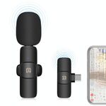 PULUZ LIVE BREADCAST Vlogging Bluetooth Lavalier Microfono con ricevitore di interfaccia tipo C / USB-C (nero)