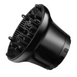 G8 Diffusore per capelli universali Adattabile per asciugabiancheria con asciugabiancheria con design girevole capelli ricci grande cappuccio del vento (nero)