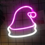 Decorazione natalizia luci al neon ornamenti a muro, specifiche: cappello di Natale