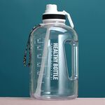 2.2L Tazza d'acqua di grande capacità Sport e fitness Paglia Grande bottiglia d'acqua con la bottiglia di plastica resistente al calore (trasparente)