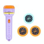 3 Set Bambini Educazione precoce Torcia di proiezione luminosa, Specifica: Viola + 24 modelli