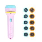 3 Set Bambini Educazione precoce Torcia di proiezione luminosa, specifica: rosa + 80 modelli