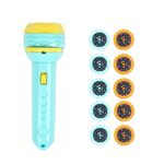 3 Set Bambini Educazione precoce Torcia di proiezione luminosa, Specifica: verde + 80 modelli