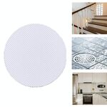 20 pezzi / pacco 8 cm Bagno Passi Adesivi antiscivolo PEVA (bianco)
