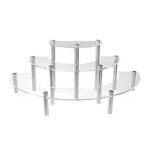 Supporto per display a 3 strati in acrilico a 3 strati a 3 strati a 3 strati (trasparente)
