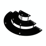 Supporto per display a 3 strati in acrilico a 3 strati a 3 strati (nero)