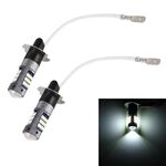 1 paio H3 DC12V / 5W Auto LED a LED fendinebbia con 42LEDS SMD-2016 Lampada perline (luce bianca)