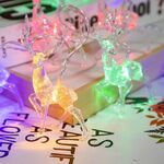 Christmas Elk String Lights Decorazione vacanze, Specifiche: 6m 40 LED USB Potenza USB (luce colorata)