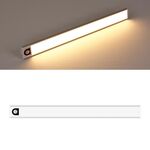Lampada a led wireless induzione automatica automatica intelligente del corpo 40 cm (argento + luce calda)