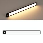 Lampada a LED wireless ad induzione automatica automatica intelligente 60 cm (nero + luce calda)
