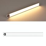 Lampada a LED wireless a induzione automatica automatica intelligente 80 cm (argento + luce calda)