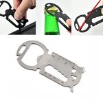5 PCS Grande testa rotonda Scheda multifunzionale EDC EDC (argento)