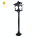 8 LED Solar Outdoor House Aspetto Garden Decoration Light (lampada da terra nera)