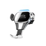 Supporto di ricarica senza fili di induzione della presa d'aria dell'automobile (argento)