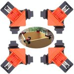 4 pezzi / set clip ad angolo di lavorazione del legno a 90 gradi (sacchetto opp)