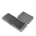 B088 65 Keys Tastiera portatile Pieghevole Bluetooth (Grigio di Peato)