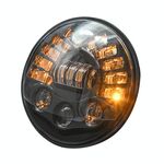 Lampade del faro a gradiente a matrice a 7 pollici per Jeep Wrangler