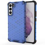 Per Samsung Galaxy S22 + 5G HONEYCOMB PC + Cassa del telefono TPU (blu)