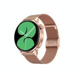 Orologio intelligente per orologio a forma di cinturino in acciaio DT4 da 1,36 pollici (oro)