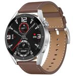 DT3 MAX 1,36 pollice Cuoia in pelle Schermo a colori Smart Watch (Argento)