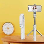 XT02P Mini Bluetooth Live Treppied Selfie Stick (Bianco)