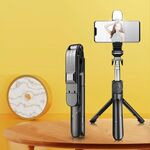 XT02SP Mini Bluetooth Live Treppied Selfie Stick (nero)