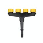 DKSSQ Giardinaggio annaffiatoio ugello spruzzatore, specifica: 4 testa con interfaccia da 1 pollice / 1,2 pollici