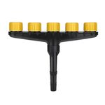 DKSSQ Giardinaggio Annaffiatoio Ugello spruzzatore, Specifiche: 5 Testa con interfaccia da 1 pollice / 1,2 pollici
