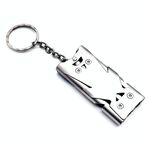 2 PCS Outdoor Decibel ad alto decibel in acciaio inox a tre tubi di sopravvivenza di salvataggio (argento)
