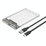 TU31 da 2,5 pollici USB3.1 Type-C Interface Hard Disk Shell protettivo trasparente trasparente