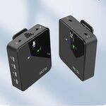 SK750 Type-C Ricarica uno per un microfono mini Lavalier wireless (nero)