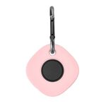 2 PCS Cassa protettiva in silicone tracker per Samsung Galaxy SmartTag (rosa)