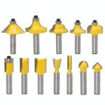 12 PZ / Set Lavorazione del legno Incisione Trimmer Trimmer utensile da taglio, modello: 8 Maniglie senza scatola di legno