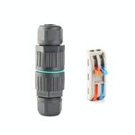 Connettore a filo impermeabile da 5 PCS CDF-200/3 con connettore rapido a 2 pin