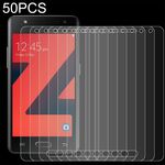 50 PCS 0.26MM Film in vetro temperato 9h 2.5D per Samsung Z4