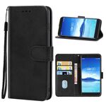 Cassa del telefono in pelle per Alcatel 7 (nero)
